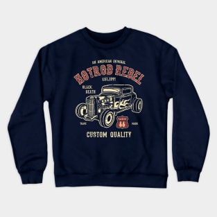 American Hotrod Rebel Black Death Custom Quality Car Crewneck Sweatshirt